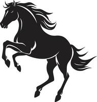 dynamisch equus iconisch paard embleem Pegasus macht vector paard icoon ontwerp