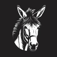 verzekerd ass logo vector icoon eigenwijs sterkte ezel embleem ontwerp