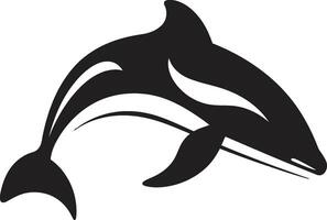 azuur hymne emblematisch walvis icoon oceanisch ovatie logo vector icoon