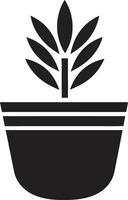 botanisch balans fabriek embleem ontwerp tuin groei iconisch fabriek vector