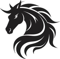 Pegasus macht vector paard icoon ontwerp galop charme emblematisch paard logo