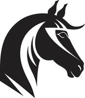 edele hoeven paard icoon ontwerp vorstelijk rijder emblematisch paard vector