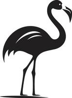 flamingo vlucht vogel embleem ontwerp fuchsia floreren flamingo logo vector kunst