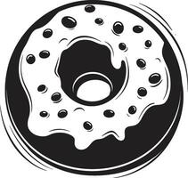 banketbakkerij charisma iconisch donut vector geglazuurd goedheid donut logo ontwerp