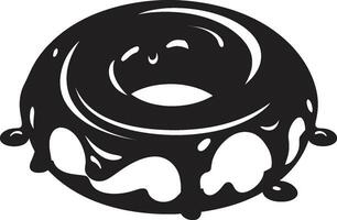 aanlokkelijk behandelt donut icoon vector suikerachtig gevoel donut logo ontwerp