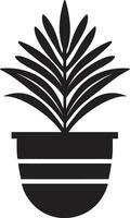 botanisch schoonheid logo vector icoon groenblijvend elegantie fabriek embleem ontwerp