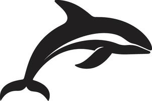 subliem piek walvis logo ontwerp azuur hymne emblematisch walvis icoon vector