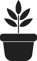 biologisch oase fabriek logo vector bladerrijk erfenis emblematisch ontwerp