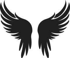 etherisch elegantie engel Vleugels vector hemels halo Vleugels logo ontwerp