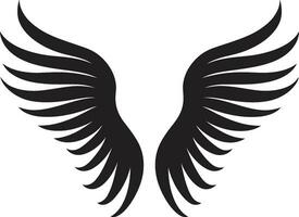 goddelijk straling emblematisch engel icoon etherisch elegantie engel Vleugels vector