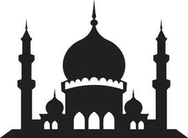etherisch elegantie vector moskee icoon hemels veilige haven emblematisch moskee logo