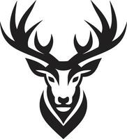 wildernis majesteit hert hoofd vector illustratie agrarisch kam verfijnd landbouw logo vector