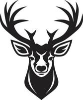 aard embleem hert hoofd logo vector kunst wildernis elegantie hert hoofd icoon ontwerp