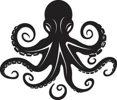 kraken creaties Octopus logo vector diep zee majesteit emblematisch ontwerp