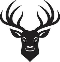 hert elegantie hert hoofd logo ontwerp vector wild majesteit hert hoofd embleem vector icoon