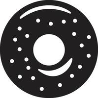 decadent cirkels donut logo vector smaakvol fantasie emblematisch ontwerp