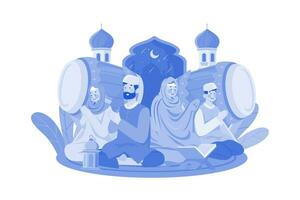 eid al-adha illustratie concept Aan wit achtergrond vector