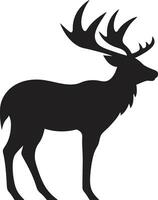 majestueus wildernis hert hoofd logo vector kunst gewei impressies hert hoofd embleem vector