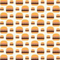 heerlijk Hamburger ontwerp vector illustratie naadloos herhalen patroon achtergrond