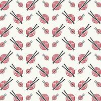sushi naadloos patroon ontwerp mooi vector illustratie