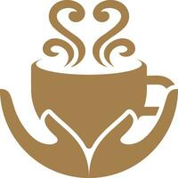 koffie logo ontwerp vector