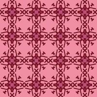 rood magenta paars roze mandala kunst naadloos patroon bloemen creatief ontwerp achtergrond vector illustratie