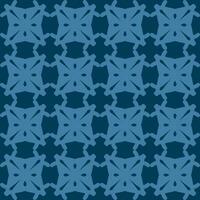blauw turkoois aqua menthe mandala kunst naadloos patroon bloemen creatief ontwerp achtergrond vector illustratie