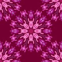 naadloos patroon roze paars mandala bloemen creatief ontwerp vector illustratie achtergrond