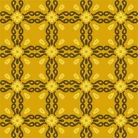 geel zon mandala kunst naadloos patroon bloemen creatief ontwerp achtergrond vector illustratie