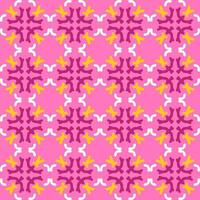 roze paars geel mandala kunst naadloos patroon bloemen creatief ontwerp achtergrond vector illustratie