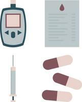 wereld diabetes dag icoon Aan wit achtergrond. met vlak ontwerp. vector illustratie.