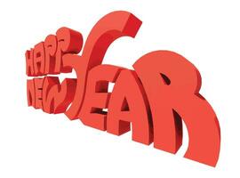 renderen typografie graffiti logo symbool naam woord gelukkig nieuw jaar vector
