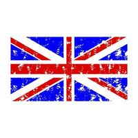 rubber postzegel vlag Verenigde koninkrijk. vlag land uk, nationaal embleem zegel stempel, vector illustratie