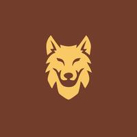 modern gemakkelijk wolf logo ontwerp. wolf logo sjabloon vector