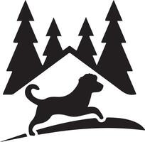 bedrijf logo vector hond met huis