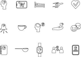 Gezondheid pictogrammen vector verzameling