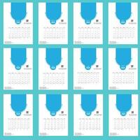 kalender 2024 week begin zondag zakelijke ontwerp ontwerper sjabloon. kalender ontwerper a4. vector
