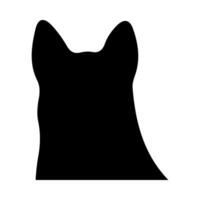 hond hoofd silhouet illustratie Aan geïsoleerd achtergrond vector