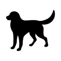 hond silhouet illustratie Aan geïsoleerd achtergrond vector