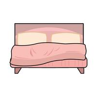 dubbele bed illustratie vector