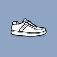 Mens schoenen. Oxford schoenen. sport rennen schoenen. unisex mode icoon illustratie vector