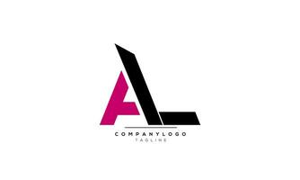 alfabet brieven initialen monogram logo al, al aanvankelijk, al brief vector