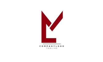 alfabet brieven initialen monogram logo lm, lm aanvankelijk, lm brief vector