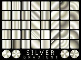 zilver achtergrond structuur vector icoon naadloos patroon. licht, realistisch, elegant, glimmend, metalen en zilver helling illustratie. maas vector. ontwerp voor kader, lint, munt, abstract