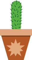 bloem pot illustratie met tropisch en cactus ontwerp voor ontwerpen vector