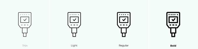 ph icoon. dun, licht, regelmatig en stoutmoedig stijl ontwerp geïsoleerd Aan wit achtergrond vector