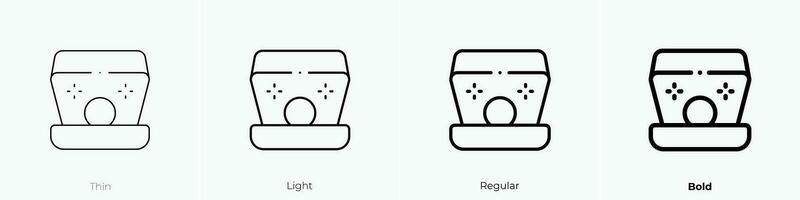 parel icoon. dun, licht, regelmatig en stoutmoedig stijl ontwerp geïsoleerd Aan wit achtergrond vector