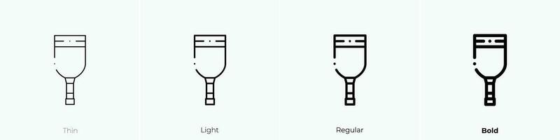 piraat been icoon. dun, licht, regelmatig en stoutmoedig stijl ontwerp geïsoleerd Aan wit achtergrond vector