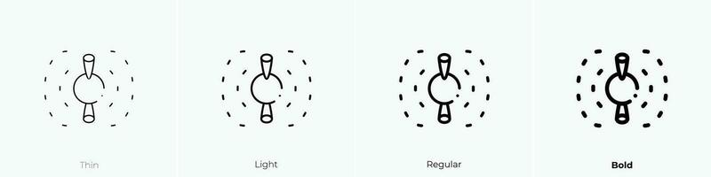 planeet icoon. dun, licht, regelmatig en stoutmoedig stijl ontwerp geïsoleerd Aan wit achtergrond vector