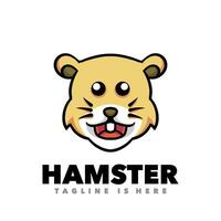 schattig baby hamster logo vector